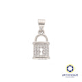 Arthesdam Jewellery 925 Silver Sparkling Lock Pendant
