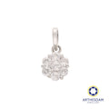 Arthesdam Jewellery 925 Silver Sparkling Flower Pendant
