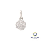 Arthesdam Jewellery 925 Silver Sparkling Flower Pendant