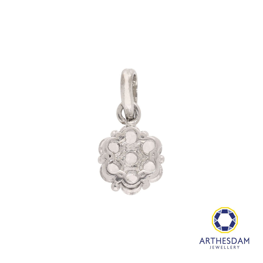 Arthesdam Jewellery 925 Silver Sparkling Flower Pendant