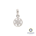 Arthesdam Jewellery 925 Silver Sparkling Flower in Frame Pendant