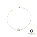Arthesdam Jewellery 925 Silver Moissanite Solitaire Bracelet