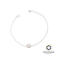 Arthesdam Jewellery 925 Silver Moissanite Solitaire Bracelet