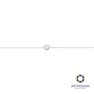 Arthesdam Jewellery 925 Silver Moissanite Solitaire Bracelet