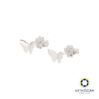 Arthesdam Jewellery 925 Silver Butterfly Earrings
