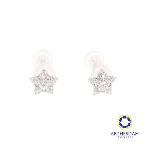 Arthesdam Jewellery 925 Silver Sparkling Star Earrings