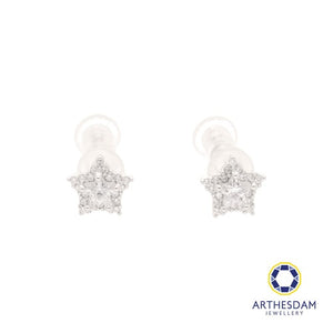 Arthesdam Jewellery 925 Silver Sparkling Star Earrings