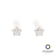 Arthesdam Jewellery 925 Silver Sparkling Star Earrings