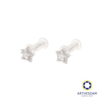 Arthesdam Jewellery 925 Silver Sparkling Star Earrings