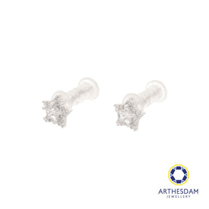 Arthesdam Jewellery 925 Silver Sparkling Star Earrings