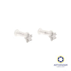 Arthesdam Jewellery 925 Silver Sparkling Star Earrings