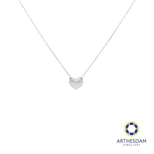 Arthesdam Jewellery 925 Silver Heart Soliaire Necklace