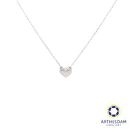 Arthesdam Jewellery 925 Silver Heart Soliaire Necklace