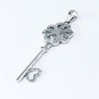 Arthesdam Jewellery 18K White Gold Clover Key Pendant