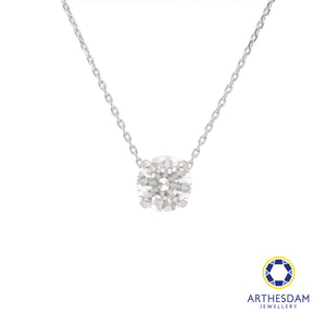 Arthesdam Jewellery 18K White Gold Single Stone Pendant