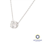 Arthesdam Jewellery 18K White Gold Single Stone Pendant