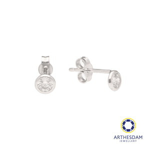 Arthesdam Jewellery 18K White Gold Drop Stone Earrings