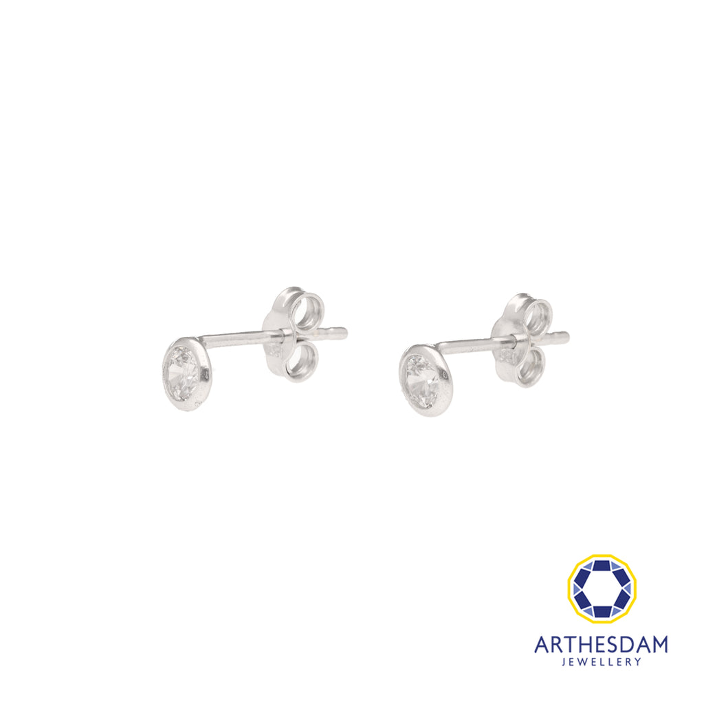 Arthesdam Jewellery 18K White Gold Drop Stone Earrings