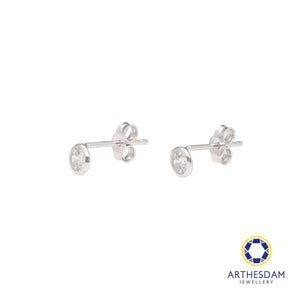 Arthesdam Jewellery 18K White Gold Drop Stone Earrings