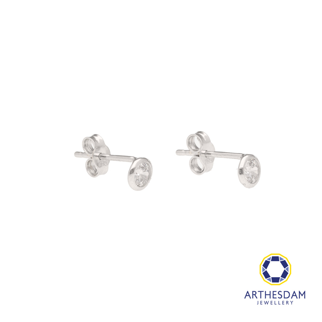 Arthesdam Jewellery 18K White Gold Drop Stone Earrings