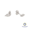 Arthesdam Jewellery 18K White Gold Little Leaf Earrings