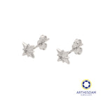 Arthesdam Jewellery 18K White Gold Sparkle With Stone Earrings