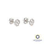 Arthesdam Jewellery 18K White Gold Lucky Clover Earring