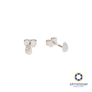 Arthesdam Jewellery 18K White Gold Raindrop Stud Earrings