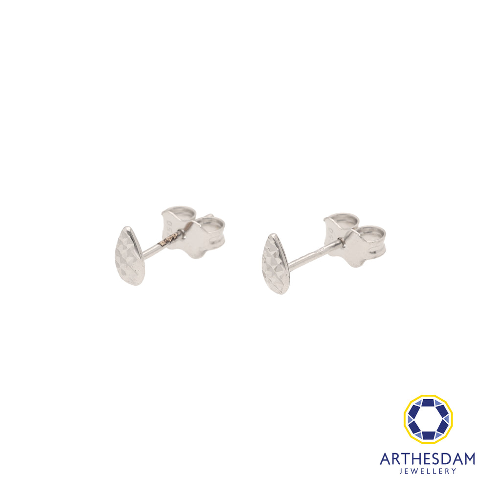 Arthesdam Jewellery 18K White Gold Raindrop Stud Earrings