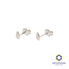Arthesdam Jewellery 18K White Gold Raindrop Stud Earrings