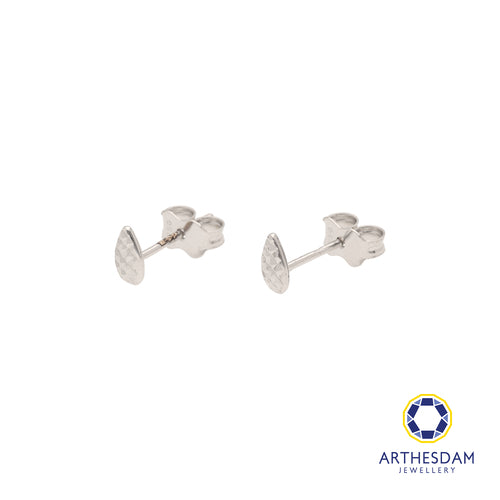 Arthesdam Jewellery 18K White Gold Raindrop Stud Earrings