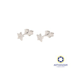 Arthesdam Jewellery 18K White Gold Star Stud Earrings