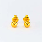 Arthesdam Jewellery 916 Gold Modern Ball Earrings