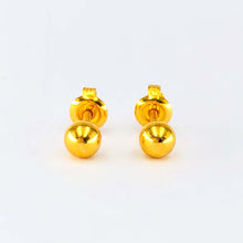 Load image into Gallery viewer, Arthesdam Jewellery 916 Gold Modern Ball Earrings
