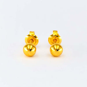 Arthesdam Jewellery 916 Gold Modern Ball Earrings