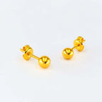 Arthesdam Jewellery 916 Gold Modern Ball Earrings
