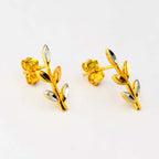 Arthesdam Jewellery 916 Gold Peace Leaves Earrings