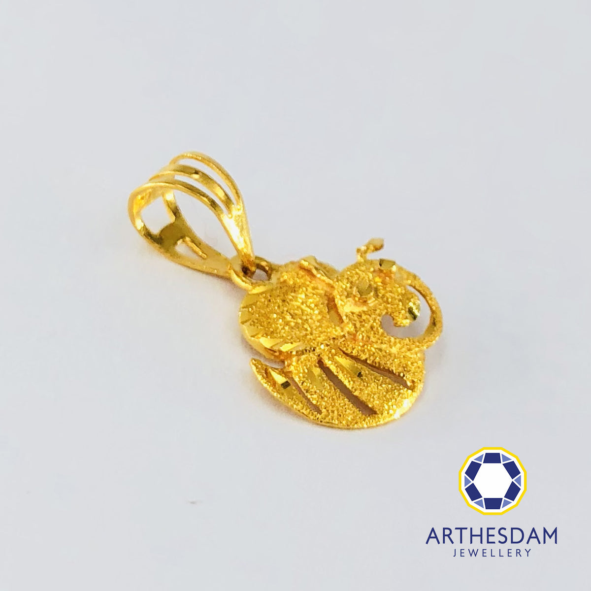 Arthesdam Jewellery 916 Gold Bee my Honey Pendant