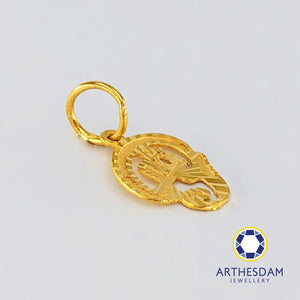 Arthesdam Jewellery 916 Gold Blessing Tamil Om Pendant