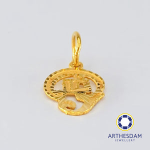Arthesdam Jewellery 916 Gold Blessing Tamil Om Pendant