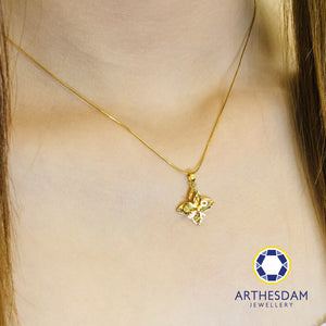 Arthesdam Jewellery 916 Gold Flower Windmill Pendant