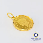 Arthesdam Jewellery 916 Gold Noble Queen Coin Pendant