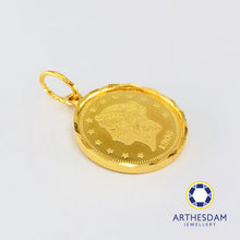 Load image into Gallery viewer, Arthesdam Jewellery 916 Gold Noble Queen Coin Pendant
