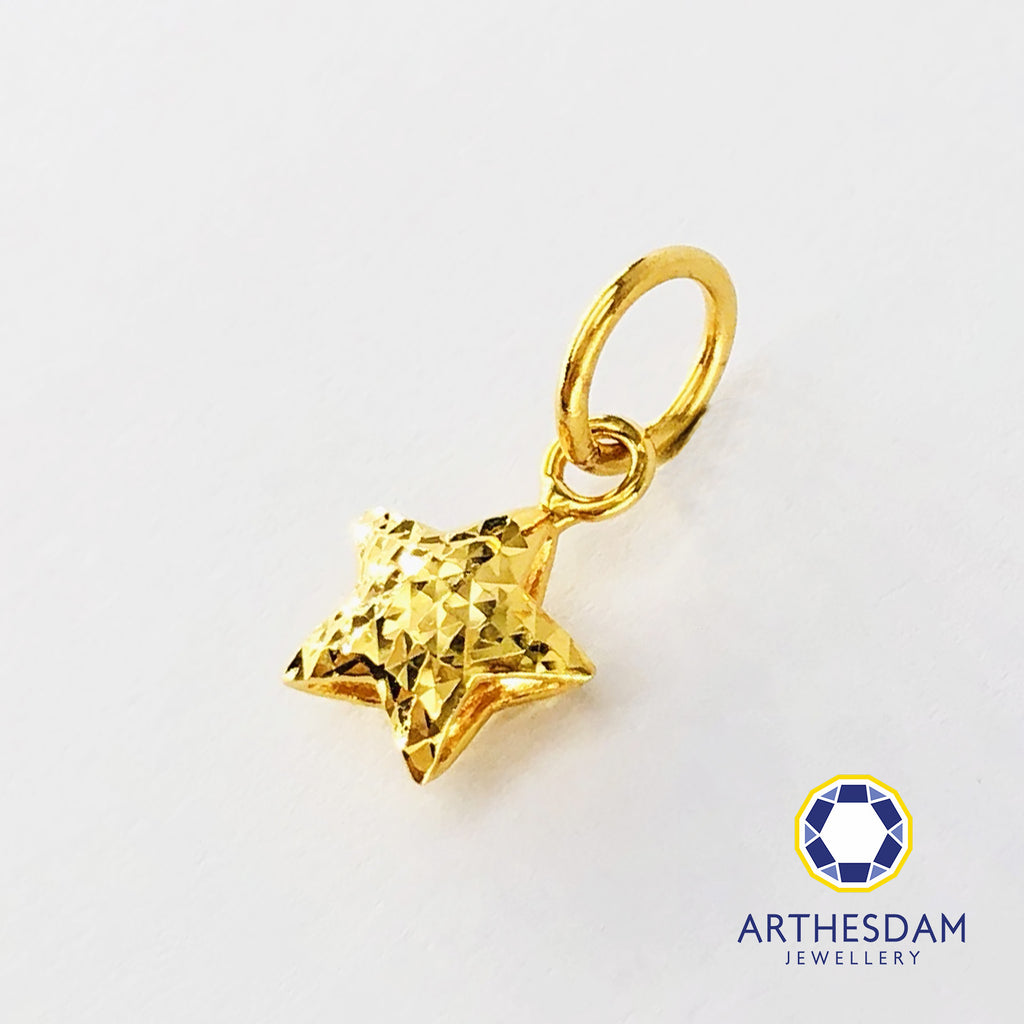 Arthesdam Jewellery 916 Gold Petite Shining Star Pendant