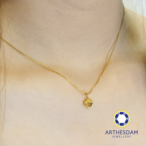 Valentine's Day Special - 916 Gold Heart Necklace Set