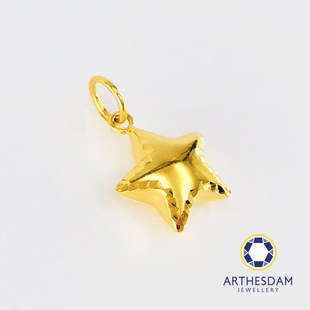 Arthesdam Jewellery 916 Gold Solo Star Pendant
