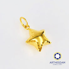 Load image into Gallery viewer, Arthesdam Jewellery 916 Gold Solo Star Pendant
