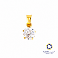 Arthesdam Jewellery 916 Gold Starry Solitaire Pendant