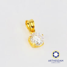 Load image into Gallery viewer, Arthesdam Jewellery 916 Gold Starry Solitaire Pendant
