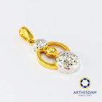 Arthesdam Jewellery 916 Gold Universe Planet Pendant